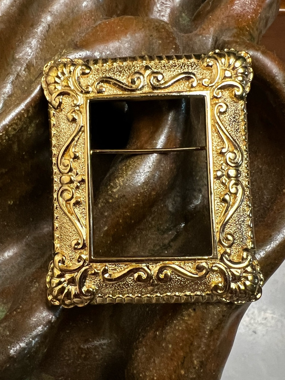 Vintage Givenchy Baroque Picture Frame Brooch 80’s